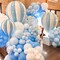 Light Blue Balloons 99 pcs Different Sizes of 36 18 12 10 5 Inch Baby Pastel Sky Aqua Blue Balloon Arch Kit Garland for Graduation Baby Shower Gender Reveal Party Decorations Blue-Q13